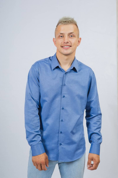 Рубашка Nadex 01-048612/203-23.182-188 деним_самре - фото 3