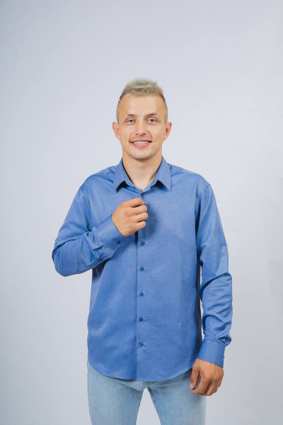 Рубашка Nadex 01-048612/203-23.182-188 деним_самре - фото 2