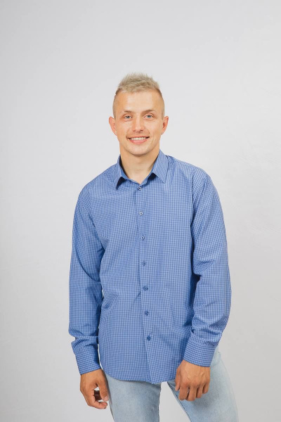 Рубашка Nadex 01-046612/429-23.182-188 голубо-синий - фото 5