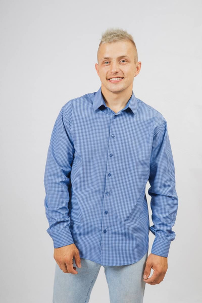 Рубашка Nadex 01-046612/429-23.182-188 голубо-синий - фото 2