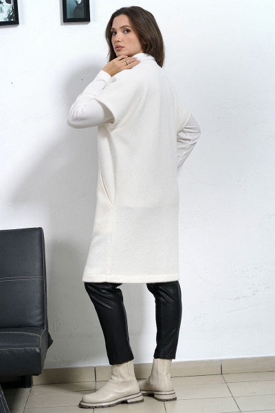 Прямой стильный жилет из пальтовой ткани в классическом стиле Медея и К 2228 - фото 14