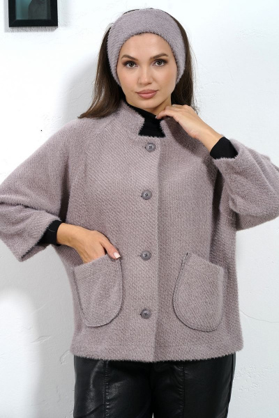 Пальто прямого силуэта с регланом 3/4 из пальтовой ткани Медея и К 2229 - фото 10