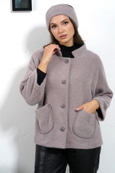 Пальто прямого силуэта с регланом 3/4 из пальтовой ткани Медея и К 2229 - фото 9