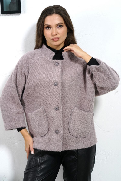 Пальто прямого силуэта с регланом 3/4 из пальтовой ткани Медея и К 2229 - фото 7