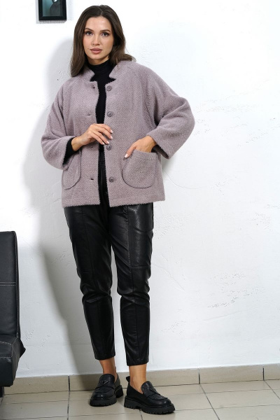 Пальто прямого силуэта с регланом 3/4 из пальтовой ткани Медея и К 2229 - фото 4