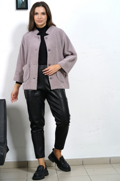 Пальто прямого силуэта с регланом 3/4 из пальтовой ткани Медея и К 2229 - фото 2