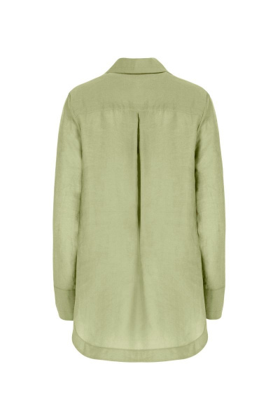 Блуза зеленого цвета из текстиля для повседневной носки Elema 2К-12528-1-164 олива - фото 3