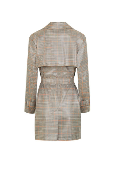 Плащ Elema 2-9856-1-164 бежевая_клетка - фото 3