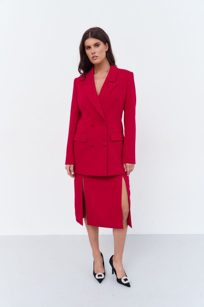 Жакет FLAIM 1021 красный - фото 2