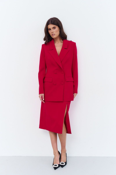 Жакет FLAIM 1021 красный - фото 4