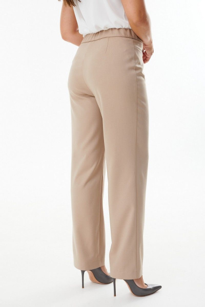 Платье с карманами и вертикальной застежкой, длина midi MALI 722-124 бежевый - фото 20