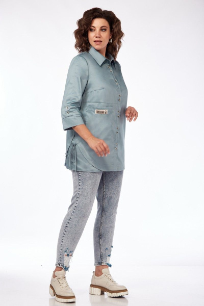 Блуза Matini 4.1535 ментол - фото 8