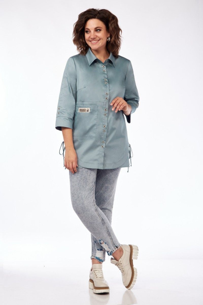 Блуза Matini 4.1535 ментол - фото 5