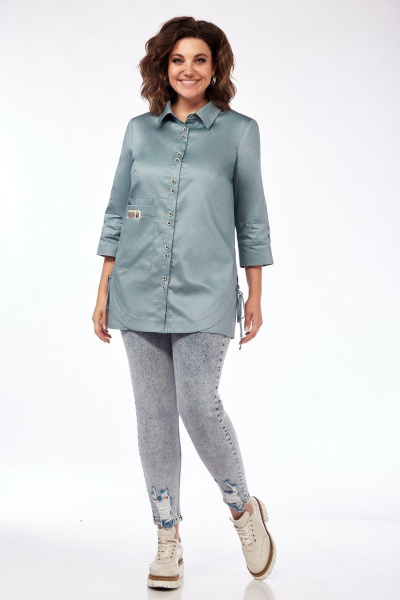 Блуза Matini 4.1535 ментол - фото 4
