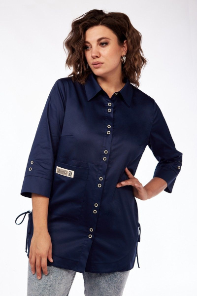 Блуза Matini 4.1535 синий - фото 2