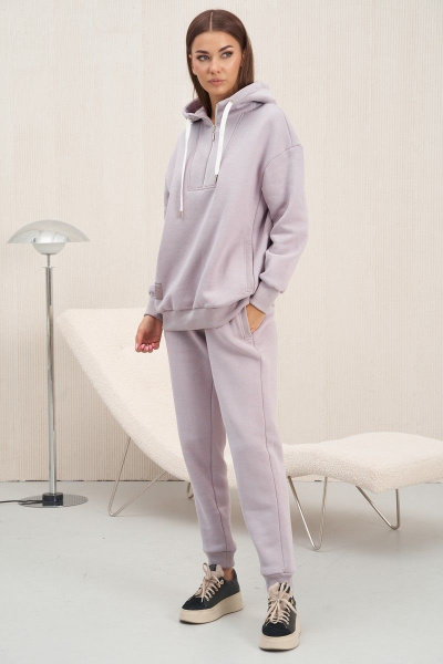 Спортивный костюм с капюшоном и карманами для демисезона Fantazia Mod 4424 - фото 2