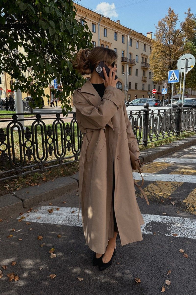 Тренч Skipper Design 115.23 песочный - фото 2