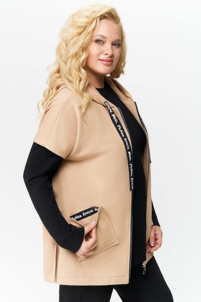 Брюки, джемпер, жилет Svetlana-Style 1898 черный+бежевый - фото 3