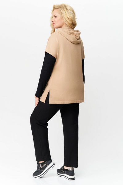 Брюки, джемпер, жилет Svetlana-Style 1898 черный+бежевый - фото 2