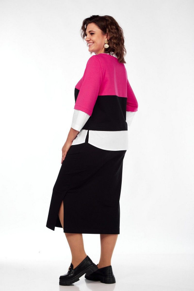 Свитшот, юбка VI ORO VR-1087/2 малина/черный - фото 8