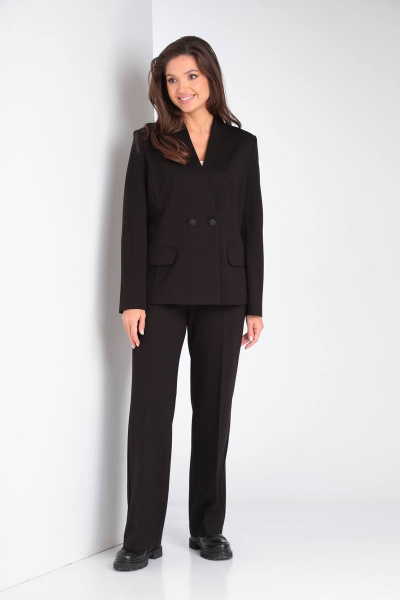 Брюки, жакет Vilena 915 черный - фото 1