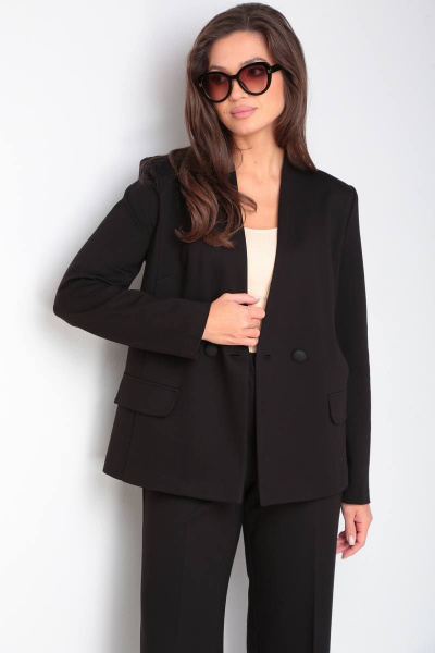 Брюки, жакет Vilena 915 черный - фото 8