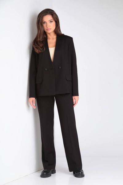 Брюки, жакет Vilena 915 черный - фото 2