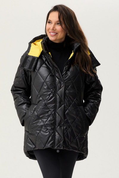 Куртка Магия моды 2350 черный-желтый - фото 1
