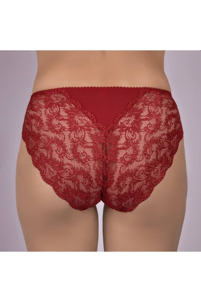 Трусы кружевные из эластичного трикотажа на каждый день Verally 1038-3 красный - фото 2