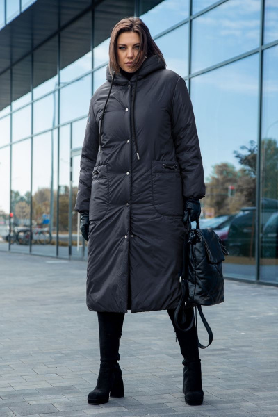 Пальто Lady Secret 8292 черный - фото 7