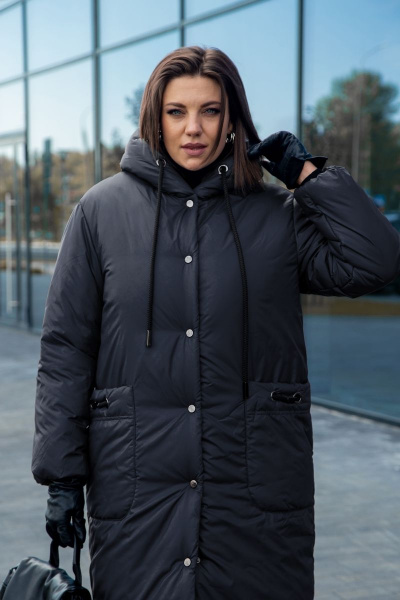 Пальто Lady Secret 8292 черный - фото 4