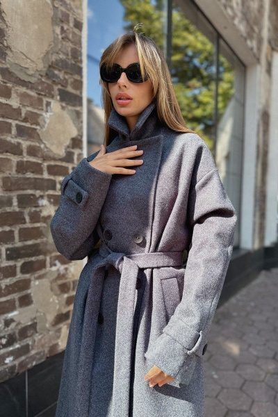 Пальто Skipper Design 116_Деми серый - фото 4