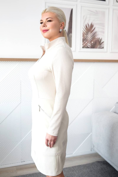 Платье ASV 2618 бежевый - фото 4