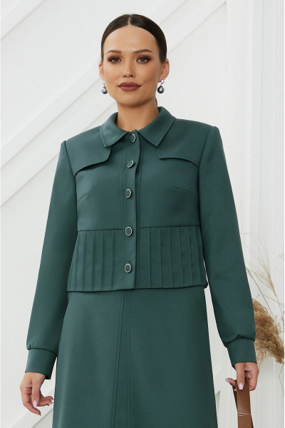 Жакет, юбка Lissana 4810 тихоокеанская-сосна - фото 4