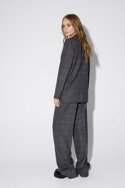 Брюки PiRS 4761 серая клетка - фото 7