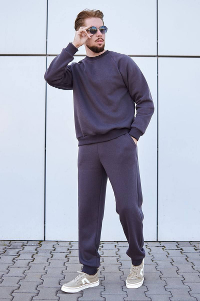 Утепленный костюм из футера с начесом для дома и отдыха GO M3022/30-03.176-182 - фото 1