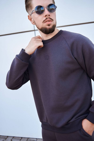 Утепленный костюм из футера с начесом для дома и отдыха GO M3022/30-03.176-182 - фото 3