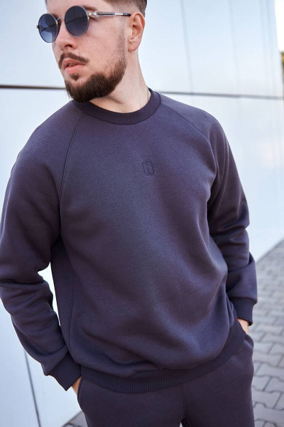 Утепленный костюм из футера с начесом для дома и отдыха GO M3022/30-03.176-182 - фото 4