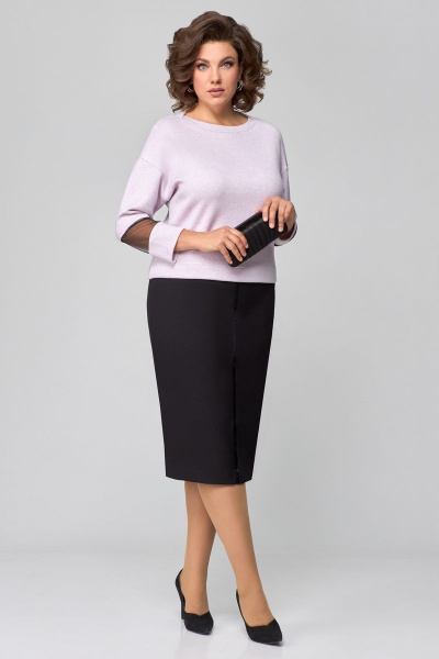 Туника, юбка Мишель стиль 1089-2 розово-сиреневый - фото 12