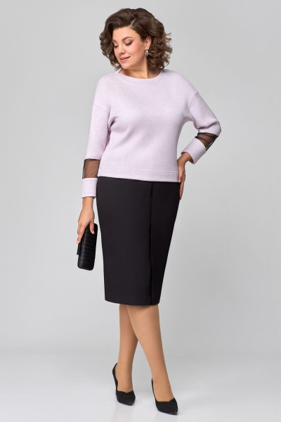Туника, юбка Мишель стиль 1089-2 розово-сиреневый - фото 9