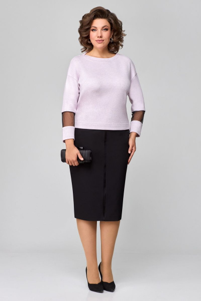 Туника, юбка Мишель стиль 1089-2 розово-сиреневый - фото 11
