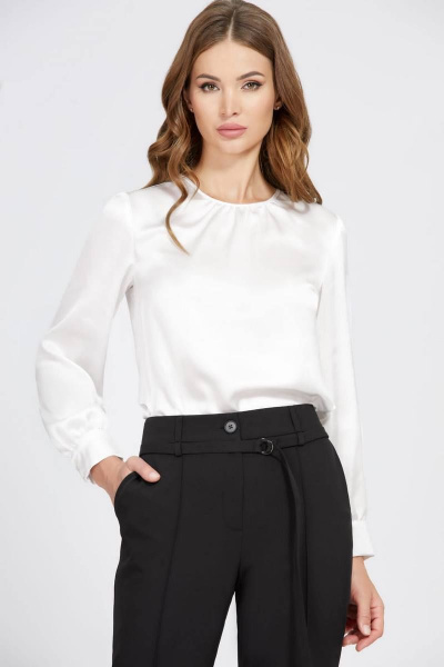 Брючные классические брюки с поясом на стрелках Bazalini 4839 - фото 3