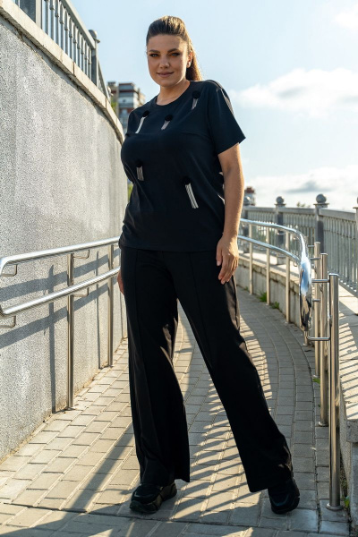 Блуза, брюки Andina 948 черный - фото 8