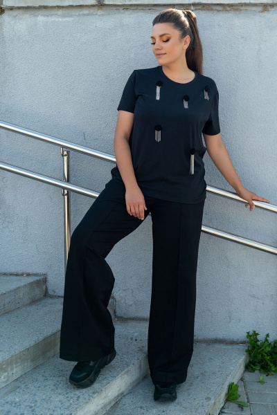 Блуза, брюки Andina 948 черный - фото 5