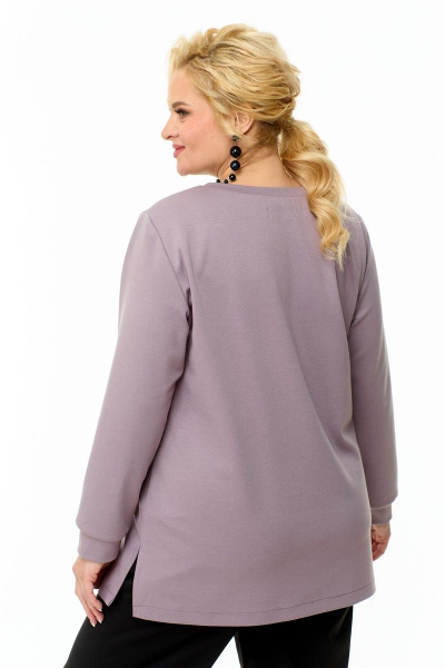 Демисезонные брюки и джемпер в стиле повседневный OVERYOU М117/2 лиловый - фото 8