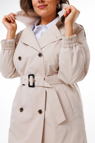 Тренч Anelli 1419 кофе_со_льдом - фото 2