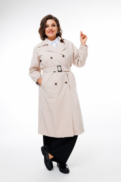 Тренч Anelli 1419 кофе_со_льдом - фото 1