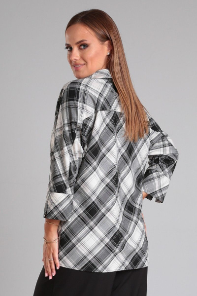 Демисезонное платье с вышивкой и нагрудными вытачками Angelina & Сo 896 - фото 3