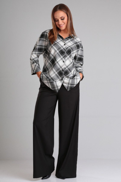 Демисезонное платье с вышивкой и нагрудными вытачками Angelina & Сo 896 - фото 2