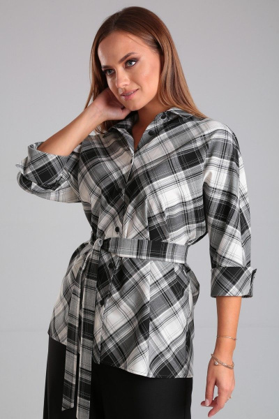 Демисезонное платье с вышивкой и нагрудными вытачками Angelina & Сo 896 - фото 1